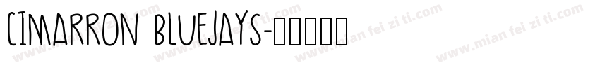 Cimarron Bluejays字体转换